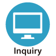 Inquiry footer circle button